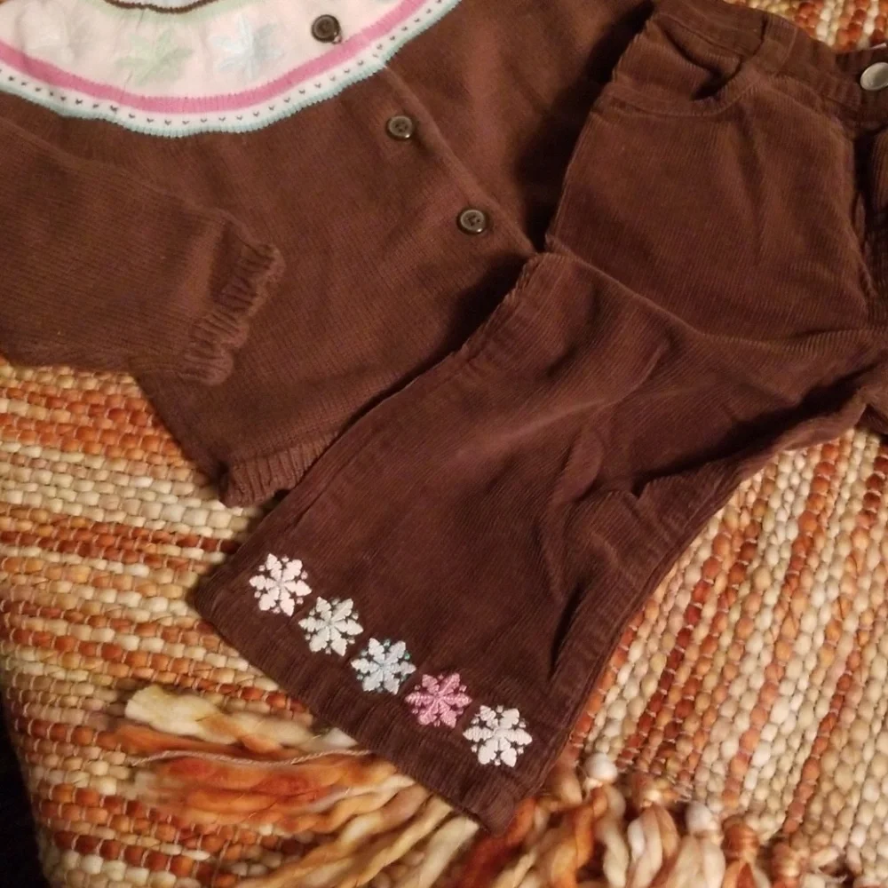 Girls 12 18 month gymboree set sweater‎ pants
